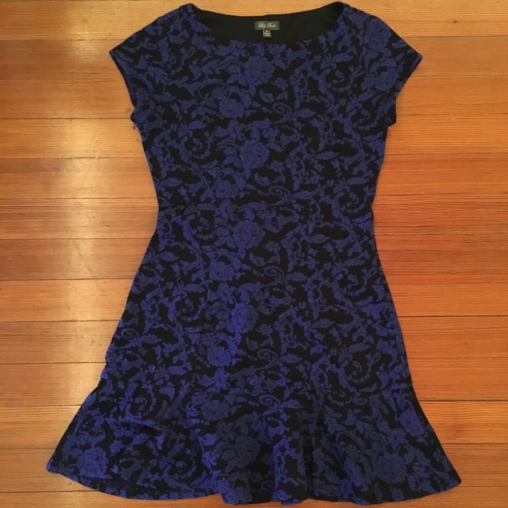 Lily Rose black and blue dress, size XS